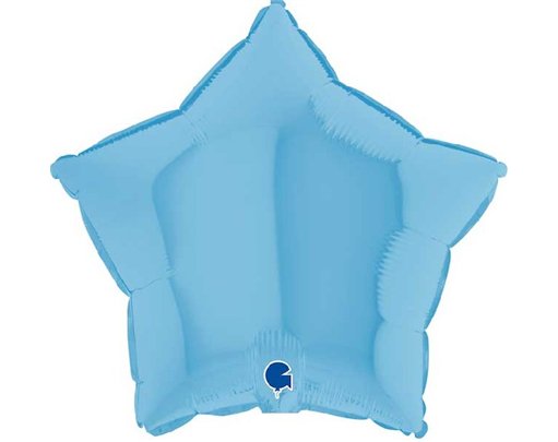 18in STAR MATTE BLUE FOIL BALLOON