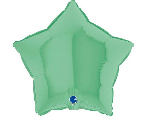 18in STAR MATTE GREEN FOIL BALLOON