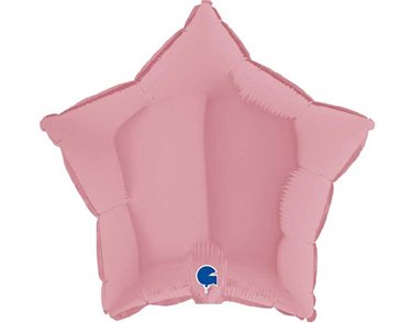 18in STAR MATTE PINK FOIL BALLOON
