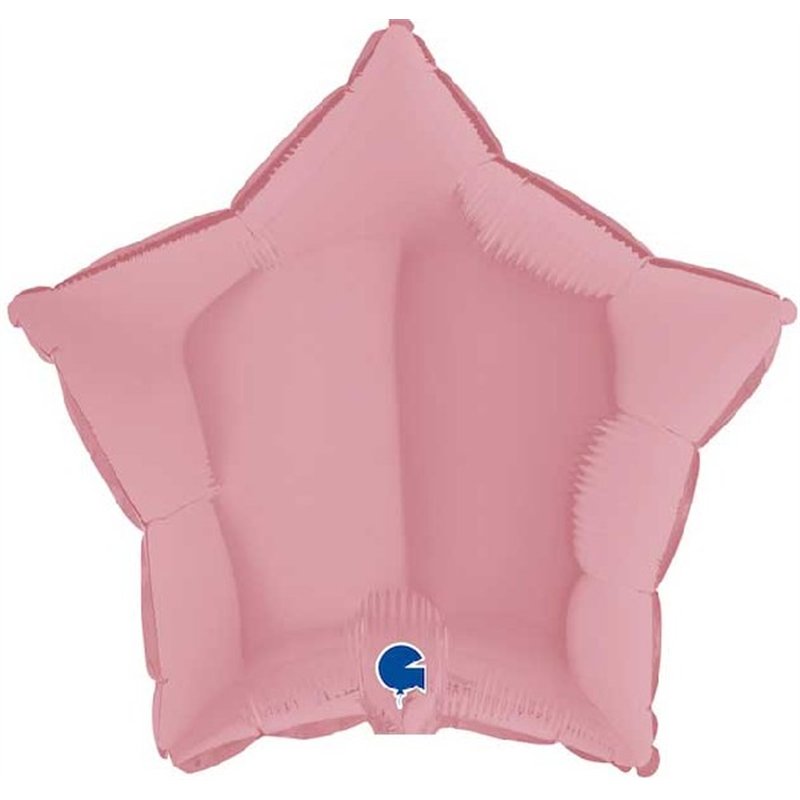 18in STAR MATTE PINK FOIL BALLOON