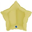 18in STAR MATTE YELLOW FOIL BALLOON
