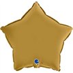 18in STAR SATIN GOLD FOIL BALLOON
