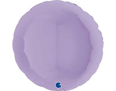 36in ROUND MATT LILAC FOIL BALLOON
