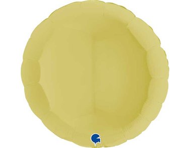 36in ROUND MATT YELLOW FOIL BALLOON