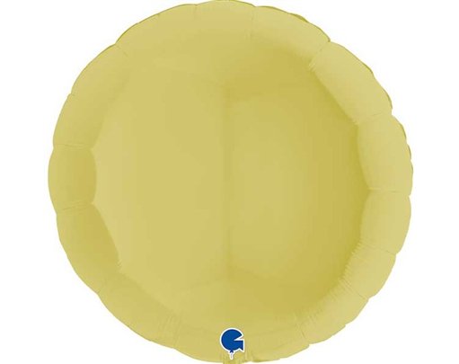 36in ROUND MATT YELLOW FOIL BALLOON