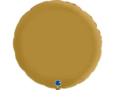 36in ROUND SATIN GOLD FOIL BALLOON