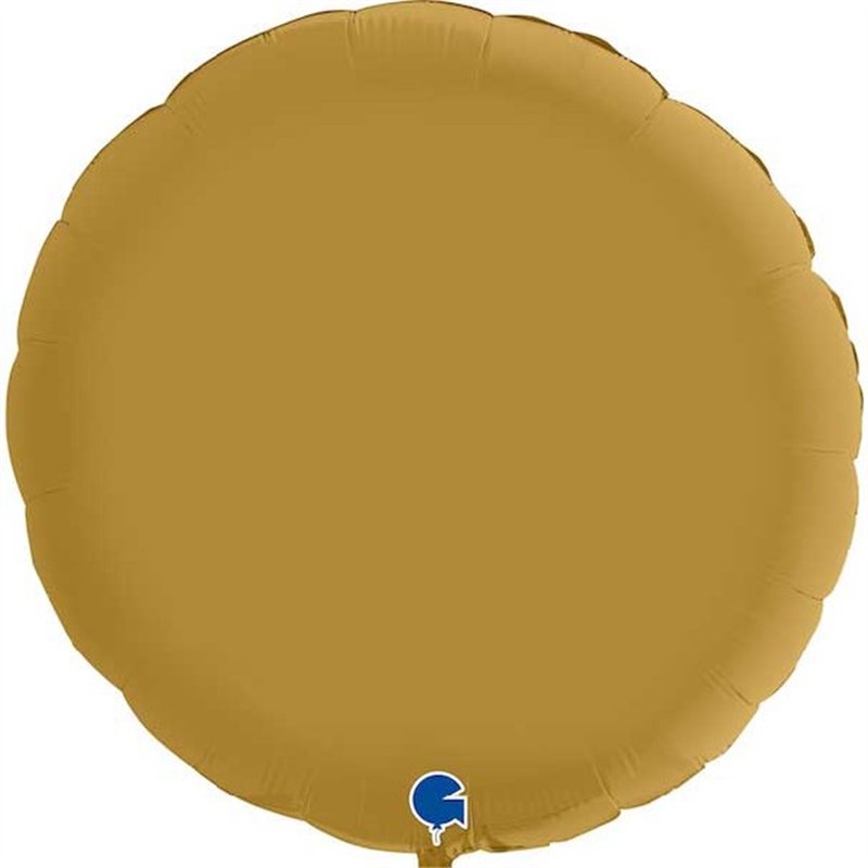 36in ROUND SATIN GOLD FOIL BALLOON