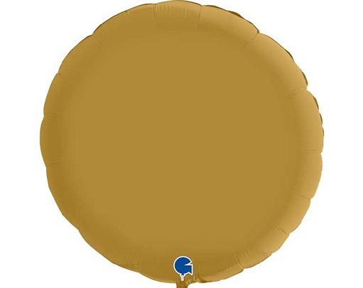 36in ROUND SATIN GOLD FOIL BALLOON
