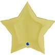 36in STAR MATT YELLOW FOIL BALLOON
