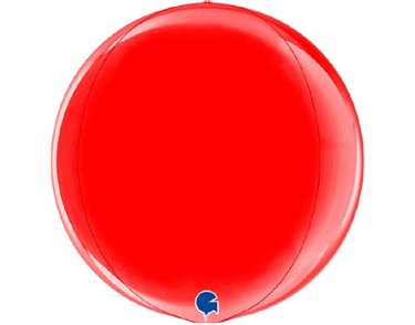 15in RED METALLIC GLOBE