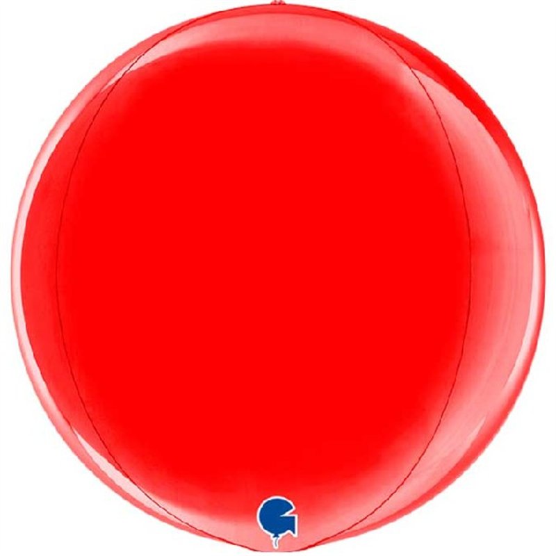 15in RED METALLIC GLOBE
