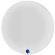 15in WHITE METALLIC GLOBE