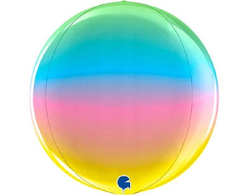 15in RAINBOW METALLIC GLOBE