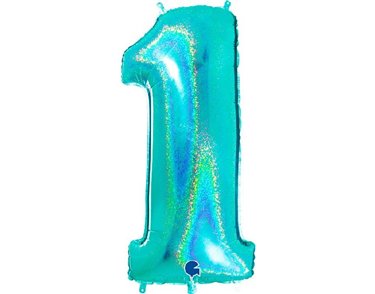 40in NO. 1 GLITTER HOLOGRAPHIC TIFFANY