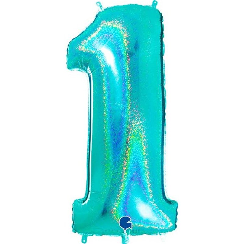 40in NO. 1 GLITTER HOLOGRAPHIC TIFFANY
