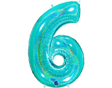 40in NO. 6 GLITTER HOLOGRAPHIC TIFFANY