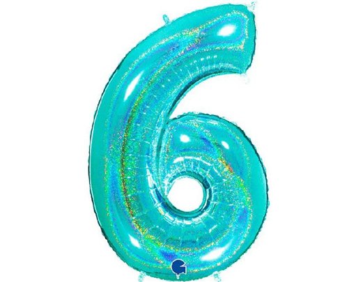 40in NO. 6 GLITTER HOLOGRAPHIC TIFFANY