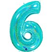40in NO. 6 GLITTER HOLOGRAPHIC TIFFANY