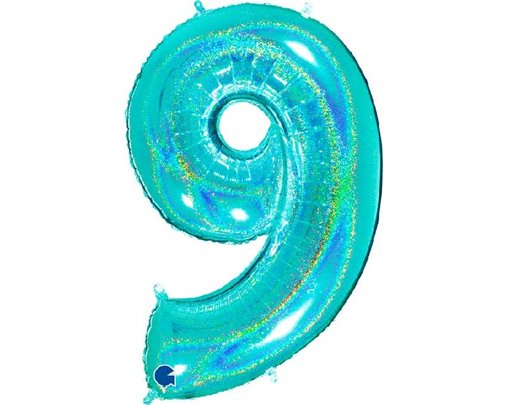 40in NO. 9 GLITTER HOLOGRAPHIC TIFFANY