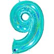 40in NO. 9 GLITTER HOLOGRAPHIC TIFFANY