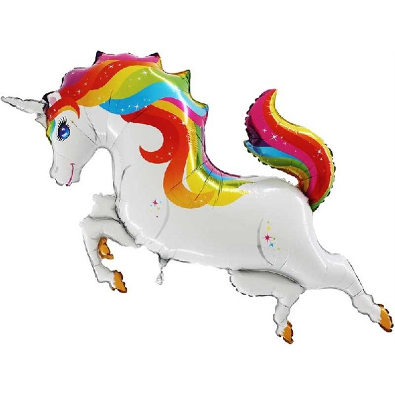RAINBOW UNICORN SHAPED FOIL BALLOON