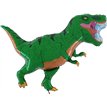 GREEN T REX SHAPED FOIL BALLOON