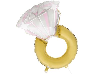 32in DIAMOND RING GIANT FOIL BALLOON