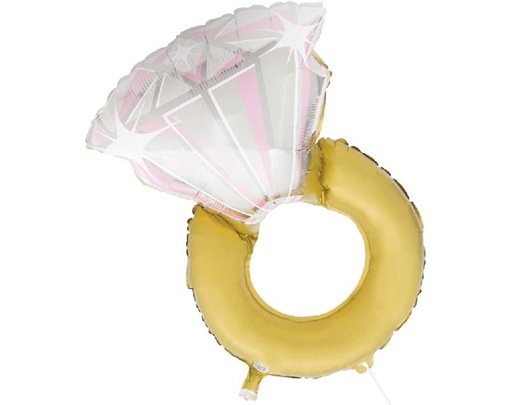 32in DIAMOND RING GIANT FOIL BALLOON