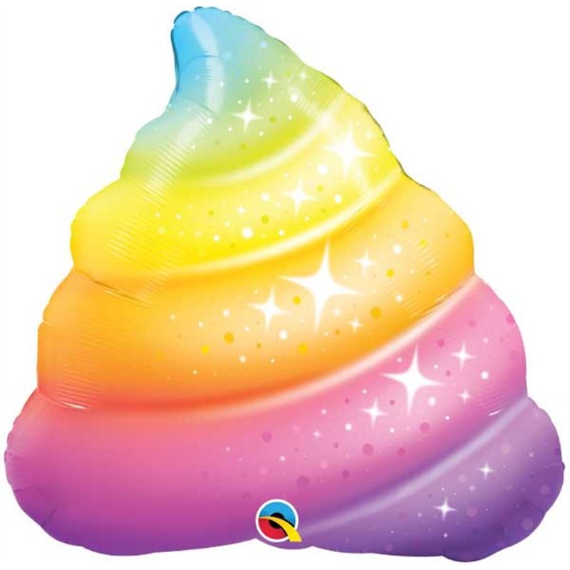 30in RAINBOW POOP SPARKLES