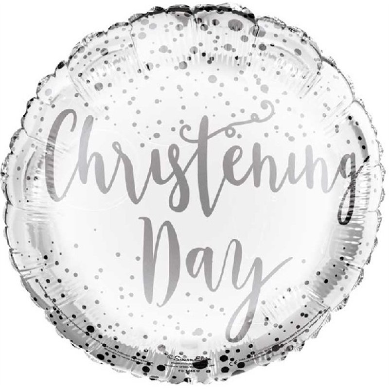 18in CHRISTENING DAY FOIL BALLOON
