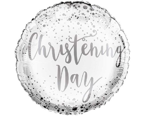 18in CHRISTENING DAY FOIL BALLOON