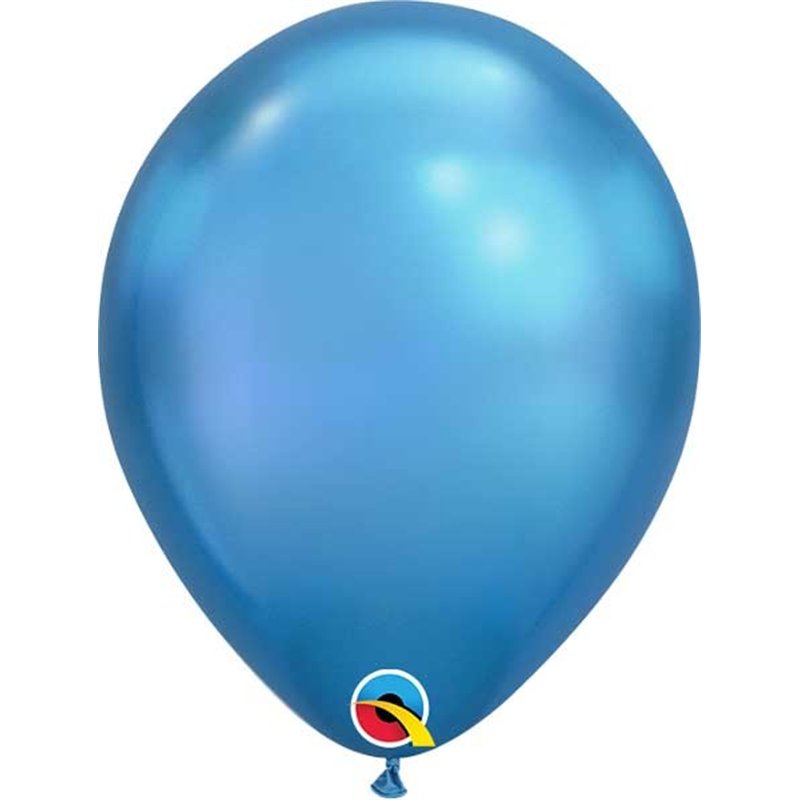 (100) 7in BLUE CHROME QUALATEX