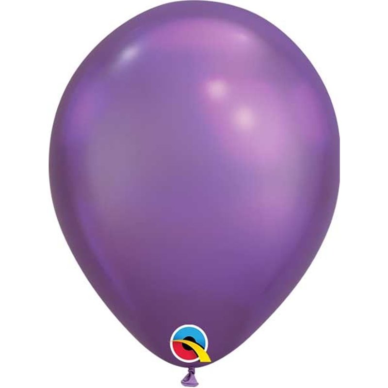 (100) 7in PURPLE CHROME QUALATEX