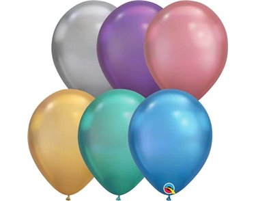 (100) 11in CHROME ASST QUALATEX