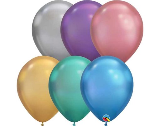 (100) 11in CHROME ASST QUALATEX