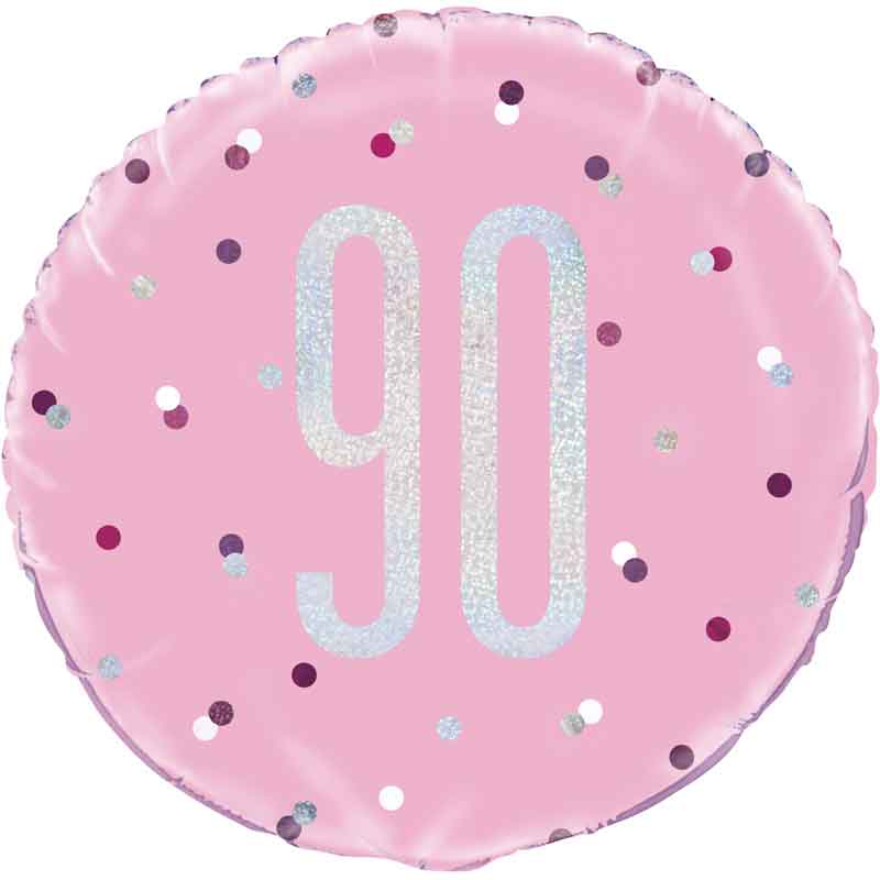 18in GLITZ PINK 90 FOIL BALLOON