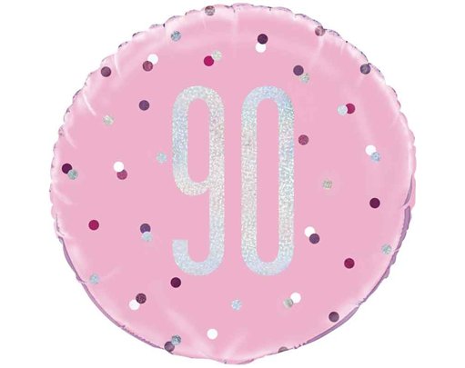 18in GLITZ PINK 90 FOIL BALLOON