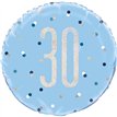 18in GLITZ BLUE 30 FOIL BALLOON