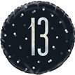 BLACK GLITZ 13 FOIL BALLOON