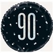 BLACK GLITZ 90 FOIL BALLOON