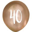(5) 12in GOLD NO. 40 BALLOONS