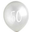 (5) 12in SILVER NO. 50 BALLOONS