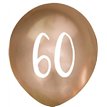 (5) 12in GOLD NO. 60 BALLOONS