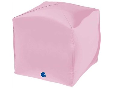 15in PASTEL PINK 4D SQUARE FOIL BALLOON