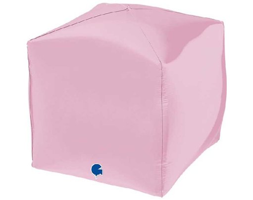 15in PASTEL PINK 4D SQUARE FOIL BALLOON