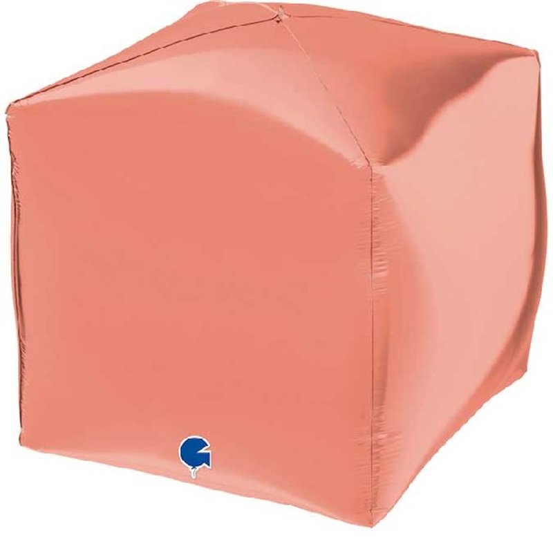 15in ROSE GOLD 4D SQUARE FOIL BALLOON