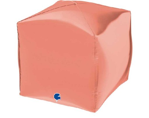 15in ROSE GOLD 4D SQUARE FOIL BALLOON