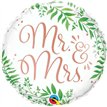 18in MR. & MRS. ELEGANT GREENERY FOIL BALLOON