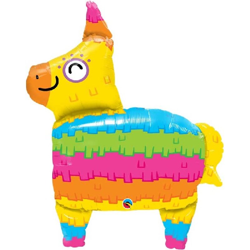 34in RAINBOW PINATA SHAPE FOIL