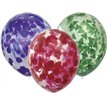 (6) 12in UNICOLOURED BALLOONS WITH CONFETTI